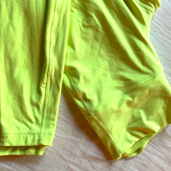 Lululemon Neon Yellow Leggings Wunder Under High-Rise Tight - Picture 4 of 7